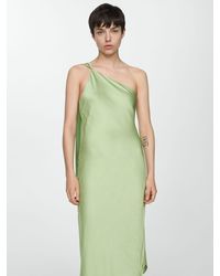 Mango - Fiore Asymmetric Straps Maxi Dress - Lyst