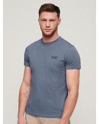 Superdry - Organic Cotton Essential Logo Embroidered T-shirt - Lyst