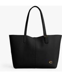 COACH - North 32 Leather Tote Bag - Lyst