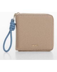 Mango - Chulo Faux Leather Two-tone Wallet - Lyst
