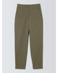 John Lewis - Tapered Cotton Blend Chino Trousers - Lyst
