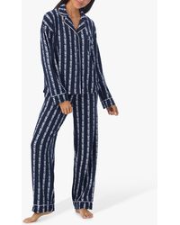 DKNY - Stretch Fleece Long Sleeve Pyjama Set - Lyst