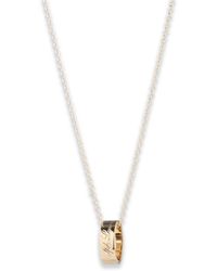 Ralph Lauren - Lauren Script Logo Ring Pendant Necklace - Lyst