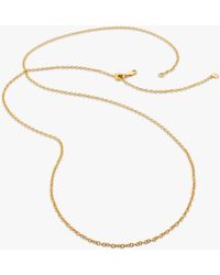 Monica Vinader - Rolo Chain Pendant Necklace - Lyst