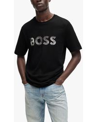 BOSS - Boss Regular Fit Lightweight T-shirt - Lyst