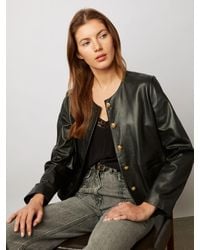 Gerard Darel - Najya Plain Short Leather Jacket - Lyst
