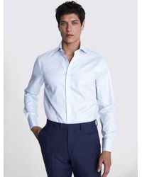 Moss - Twill Tailored Fit Shirt - Lyst