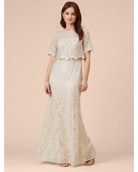Adrianna Papell - Sequin Guipure Popover Gown - Lyst