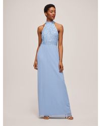 LACE & BEADS - Avalon Sequined Bodice Maxi Dress - Lyst