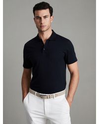 Reiss - Austin Short Sleeve Cotton Polo Shirt - Lyst