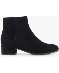 Dune - Pippie Wide-fit Suede Ankle Boots - Lyst