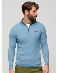 Superdry - Henley Cotton Cashmere Knitted Jumper - Lyst