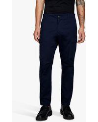Sisley - Stretch Cotton Slim Fit Trousers - Lyst