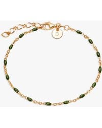Daisy London - Enamel Bead Chain Bracelet - Lyst