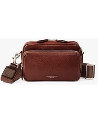Aspinal of London - Reporter East West Pebble Leather Messenger Bag - Lyst