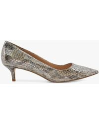 Dune - Advanced Reptile Mid Heel Court Shoes - Lyst