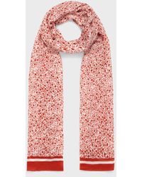 Hobbs - Della Scattered Floral Print Scarf - Lyst