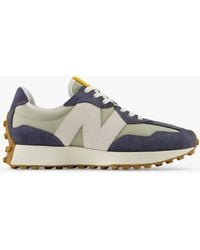 New Balance - 327 Classic Suede Mesh Trainers - Lyst