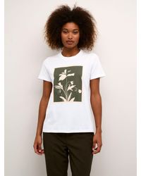 Kaffe - Sine Graphic Print Jersey T-shirt - Lyst
