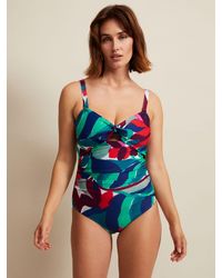 Phase Eight - Jungle Palm Print Knot Tie Swimsuit - Lyst