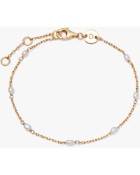 Daisy London - Freshwater Seed Pearl Chain Bracelet - Lyst