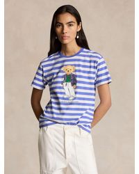 Ralph Lauren - Polo Bear Graphic Stripe T-shirt - Lyst