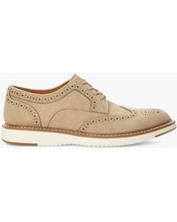 Dune - Bronny Suede Brouge Lace Up Shoes - Lyst