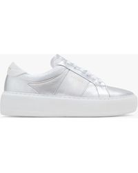 jigsaw silver trainers