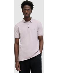 AllSaints - Reform Organic Cotton Polo Shirt - Lyst