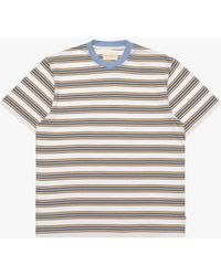 Far Afield - Crew Neck Striped T-shirt - Lyst