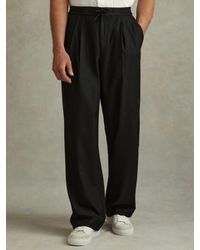 Reiss - Arden Relaxed Twill Drawstring Trousers - Lyst