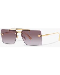 Versace - Ve2245 Rectangular Sunglasses - Lyst
