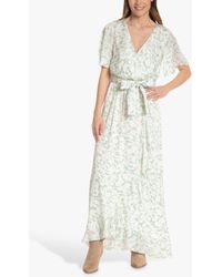 Sisters Point - Floral Print Maxi Wrap Dress - Lyst
