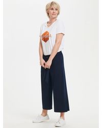 Kaffe - Malli Cropped Casual Trousers - Lyst