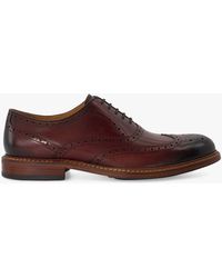 Dune - Solihull Brogue Leather Oxford Shoes - Lyst