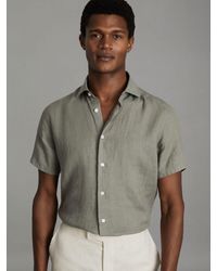 Reiss - Holiday Linen Regular Fit Shirt - Lyst