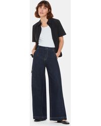 Whistles - Wide Leg Cargo Jeans - Lyst