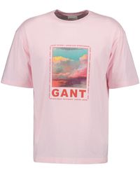 GANT - Washed Graphic Short Sleeve T-shirt - Lyst