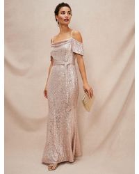 Phase Eight - Poppy Off The Shoulder Sequin Dress - Lyst