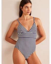 Boden - Arezzo Stripe V-neck Swimsuit - Lyst