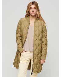 Superdry - Studios Long Quilted Liner Coat - Lyst