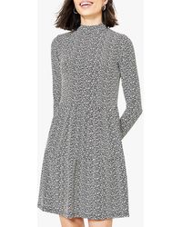 oasis metallic leaf shirt dress