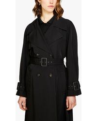 Sisley - Glossy Double Breasted Trench Coat - Lyst