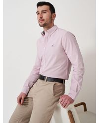 Crew - Oxford Stripe Cotton Shirt - Lyst