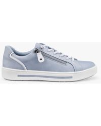 Hotter - Leo Wide Fit Zipped Trainers - Lyst