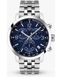 Tissot - T1144171104700 Prc 200 Chronograph Date Bracelet Strap Watch - Lyst