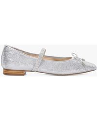 Dune - Holly Crystal-embellished Woven Mary-jane Pumps - Lyst
