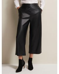 Phase Eight - Emeline Faux Leather Culottes - Lyst