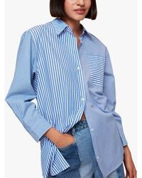 Whistles - Millie Stripe Oversized Shirt - Lyst