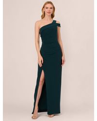 Adrianna Papell - One Shoulder Jersey Maxi Dress - Lyst